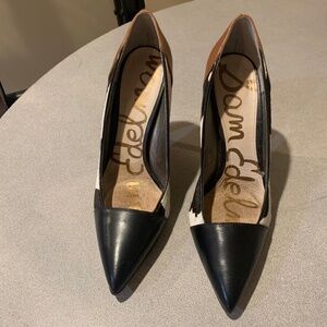 Sam Edelman Black/Tan Ponyhair Pumps sz 8.5 M